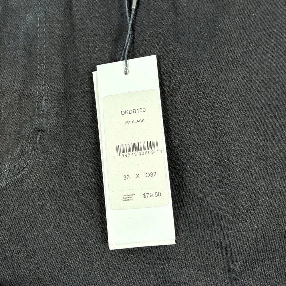 New Mens DKNY Jeans Bedford Slim Black Denim Size 36x32 NWT $79